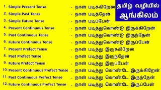 Learn 12 Tenses  Basic Spoken English Class In Tamil  English Grammar Modal Verbs English Pesalam [upl. by Tnelc]