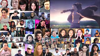 Attack on Titan Season 4 Final Season Trailer Reaction Mashup [upl. by Nillek584]