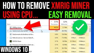 ⚠️How to remove XMRig Miner Virus Using 50 CPU to mine  Easy Removal [upl. by Turino954]