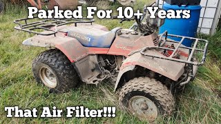 Will It Run Suzuki ATV Barn Find Part 1  2 [upl. by Dazhahs433]