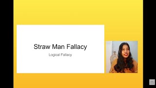 Logical fallacy Straw Man [upl. by Lockwood]