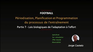 Partie 7 Football Périodisation planification et programmation du processus de lentraînement [upl. by Gregor]