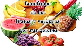 Beneficios de las Frutas y Verduras por sus Colores [upl. by Melvyn]