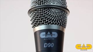 CAD Audio CADLive D90 Supercardioid Vocal Microphone Overview  Full Compass [upl. by Yared769]