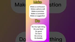 Diferencia entre DO y MAKE en Inglés [upl. by Ahsain]