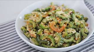 Ginisang Ampalaya With Egg Recipe  Yummy Ph [upl. by Yenots]