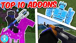 TOP 10 ADDONS Of 2022 MCPEBedrock Minecraft [upl. by Leunas252]