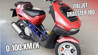 italjet Dragster 180cc 0100 kmh [upl. by Anaeco]