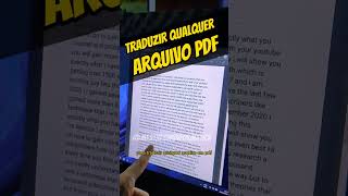 COMO TRADUZIR UM ARQUIVO PDF tecnologia google dicadepc [upl. by Animlehliw802]