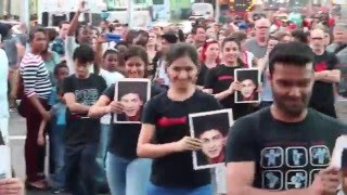 Jabra Fan Shah Rukh Khan Times square Flash mob [upl. by Itnahsa]