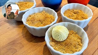 Apfel Crumble Rezept  Äpfel mit Streuseln überbacken [upl. by Yerffoj]