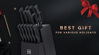 Knife Sets for Kitchen with Block [upl. by Meehsar]