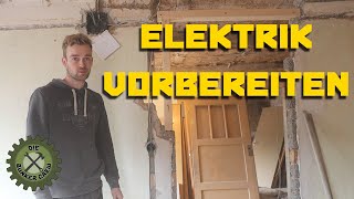 Elektrik Vorbereitungen für mein Arbeitszimmer  Sanierung 300 Jahre altes Fachwerkhaus [upl. by Kerns]