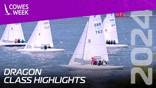 Dragon Class  Day 1 Start  Cowes Week 2024 [upl. by Yblehs]