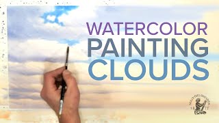 quotHow to Paint Clouds Using Watercolorsquot with Frederick Brosen [upl. by Enitsuj]