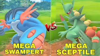 MEGA SCEPTILE vs MEGA SWAMPERT [upl. by Weingarten]