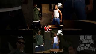 GTA SAN ANDREAS VS GTA SAN ANDREAS DEFINITIVE ADDITIONgta gtasanandrea grandtheftauto gtaonline [upl. by Nanek]