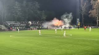 Železničar  Partizan Proslava gola [upl. by Ardnos926]