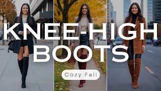 How to Wear KneeHigh Boots  Fall 20242025 Most Wearable Trends for Style amp Sophistication [upl. by Brett786]