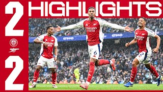 A HARDFOUGHT POINT IN MANCHESTER 👊  HIGHLIGHTS  Manchester City v Arsenal 22  Premier League [upl. by Lesley]