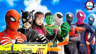 Siêu Nhân Nhện Tiêu Diệt Kẻ Xấu Cùng Người Bạn Đặc Biệt Tổng Hợp Video Hay Nhất SpiderMan Family [upl. by Franny]