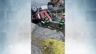 Semi drivers quick reaction to oncoming SUV credited with saving lives in Nanaimo crash [upl. by Pilar]