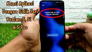 Cara Mengunci Aplikasi di HP Realme 5 5i amp 5 Pro dengan Sidik Jari [upl. by Conlan]