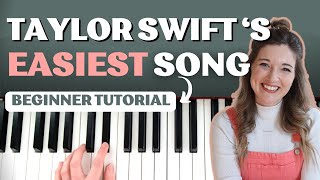 Champagne Problems by Taylor Swift EASY PIANO Tutorial [upl. by Onid617]