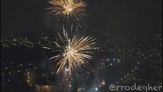 FOGOS RÉVEILLON DRONE 4K 2018 [upl. by Dnalkrik]