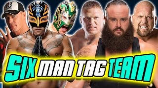 Rey Mysterio amp John Cena amp Kalisto VS Brock Lesnar amp Braun Strowman amp Big Show  WWE 2K17 [upl. by Finn625]