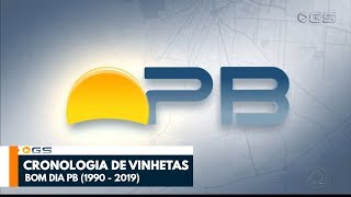 Cronologia de Vinhetas do Bom Dia Paraíba 1990  2019 [upl. by Alphard]