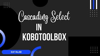 Cascading Select in KoboToolbox [upl. by Willyt145]