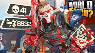 WORLD RECORD 41 KILLS and 8932 Damage in ONE Game INSANE Revenant Gameplay Apex Legends [upl. by Golanka]