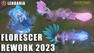 Ahri Florescer Espiritual Rework 2023 Lendaria PREVIA [upl. by Harriette295]