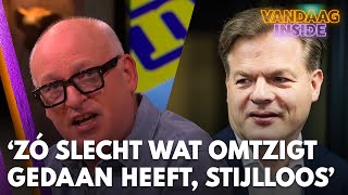 René oordeelt hard over Omtzigt Zó slecht wat hij gedaan heeft stijlloos man  VANDAAG INSIDE [upl. by Aniela994]