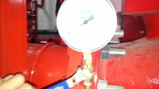 Flow test video clip for 1500gpm fire pump 100 psi flow with 150 test [upl. by Icaj784]