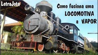 Como funciona uma Locomotiva a Vapor [upl. by Yasmeen]