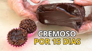 BRIGADEIRO COM 2 CREMES DE LEITE  SUPER CREMOSO [upl. by Kirre]