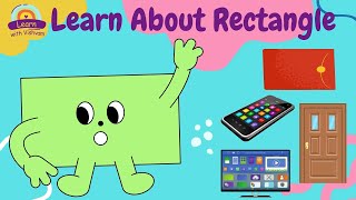 Rectangle shape Shapes Are All Around  Shape Songs nursery rhymes [upl. by Suirred]