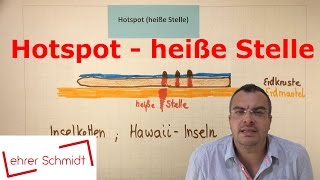 Hot Spot  heiße Stelle  Erdkunde  Plattentektonik  Lehrerschmidt [upl. by Beeck136]