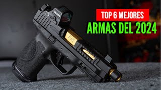 TOP 6 Pistolas 2024  Mejores Armas para Defensa Personal  Armamento Militar [upl. by Nylatsyrc731]