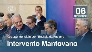 Il Sottosegretario Mantovano allevento ministeriale inaugurale del World Fusion Energy Group [upl. by Draillih114]