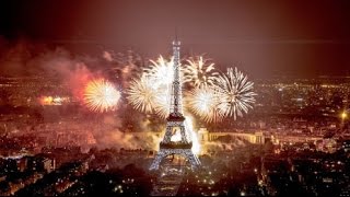 Feu dartifice du 14 juillet 2015 a paris merci france2 HD 720P [upl. by Esirehs356]