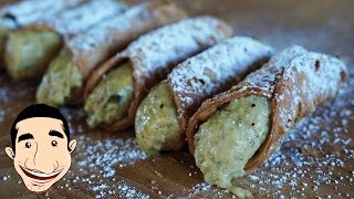 Best PISTACCHIO CANNOLI  How to make Cannoli Filling with Pistachio [upl. by Bently]