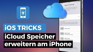 iCloud Speicherplatz erweitern am iPhone  iPhoneTricksde [upl. by Eibbil]