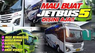 MAU BUAT JETBUS 5 DISINI AJA BODY REPAIR BUS TERBAIK trending shorts viralvideo [upl. by Shayne877]