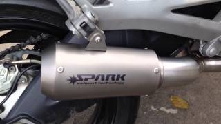 SPARK Exhaust Ducati Monster 696 [upl. by Chelsie886]