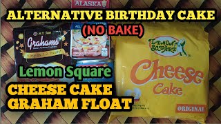 LEMON SQUARE CHEESECAKE GRAHAM FLOAT  CHEESECAKE ICE CREAM  ALTERNATIVE BIRTHDAY CAKE [upl. by Maximilien]