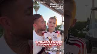 El HIJO de RAMOS tiene un MENSAJE para KROOS [upl. by Birk]