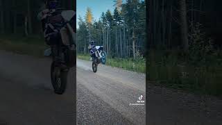 Yz450fx 5th gear Wheelie [upl. by Gnahk34]